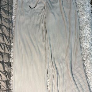 Elegant Cream Wide-Leg Pants